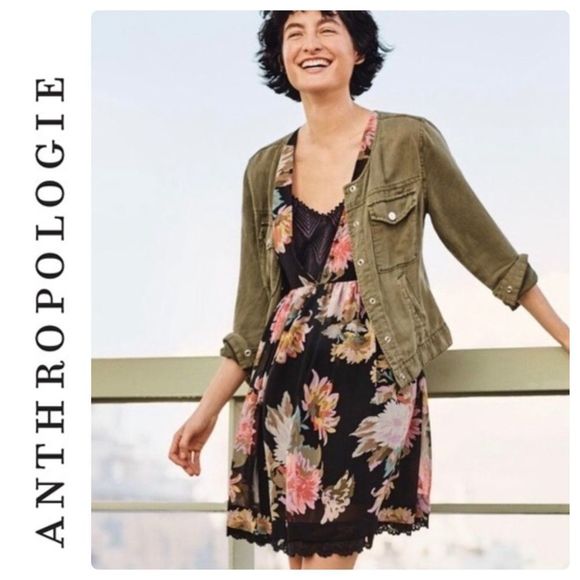 Anthropologie Dresses & Skirts - Anthropologie Maeve Violetta Floral Babydoll Dress -- XL